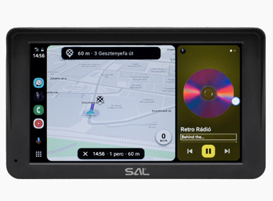 SAL Multimedijalni centar za automobil 7" CARPLAY7, IPS LCD, Android Auto